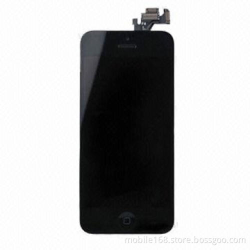 Refurbished OEM LCD Screen and Digitizer Assembly for iPhone 5S, with Frame, Black Color
